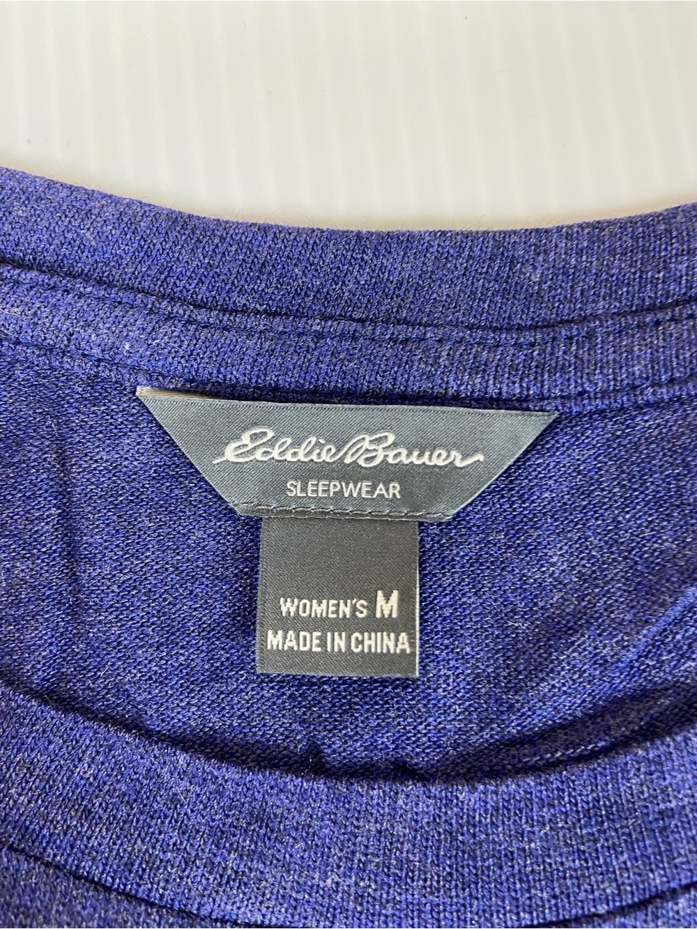 Eddie Bauer NWT 2 Pc Pajama Set Blue Long Sleeve Lounge Sleepwear M - Picture 11 of 14